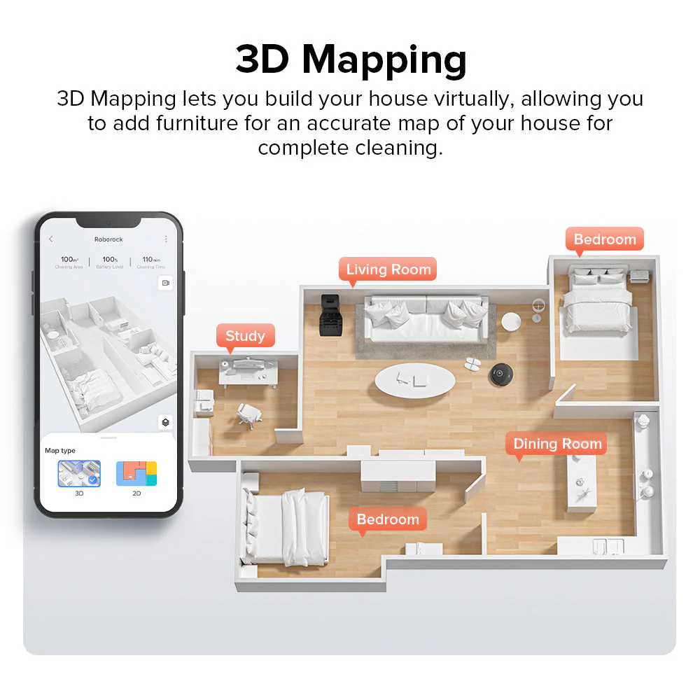 Roborock Q8 Max+ Robot Vacuum and Mop with Auto-Empty Dock - Image 10