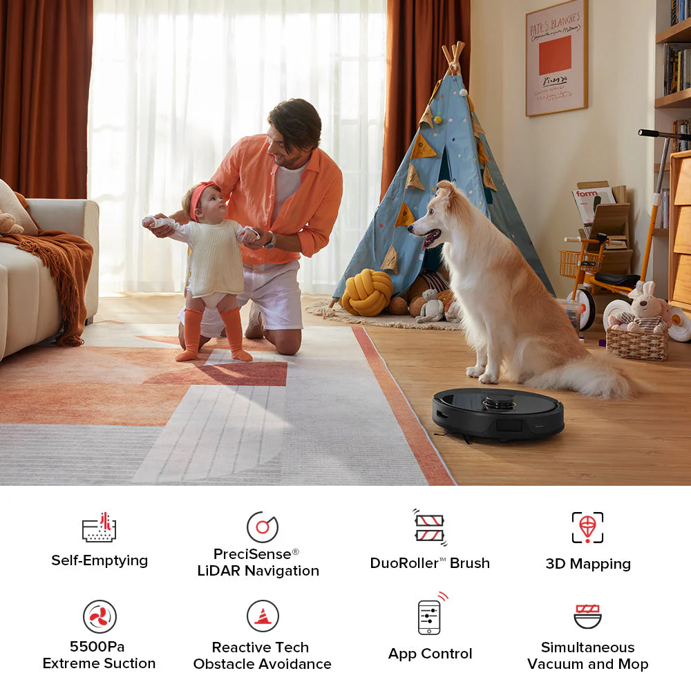 Roborock Q8 Max+ Robot Vacuum and Mop with Auto-Empty Dock - Image 16