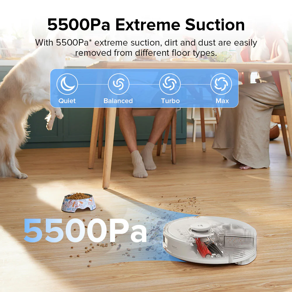 Roborock Q8 Max+ Robot Vacuum and Mop with Auto-Empty Dock - Image 6