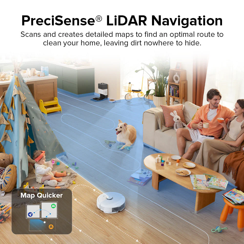 Roborock Q8 Max+ Robot Vacuum and Mop with Auto-Empty Dock - Image 8